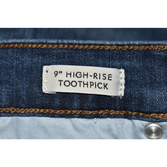 J.CREW $89 9" High Rise Toothpick Jean in Blue Nile Wash Size 27 - Picture 3 of 4